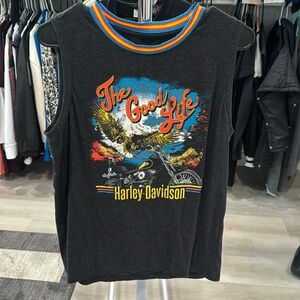 Harley sleeveless.  ON HOLD